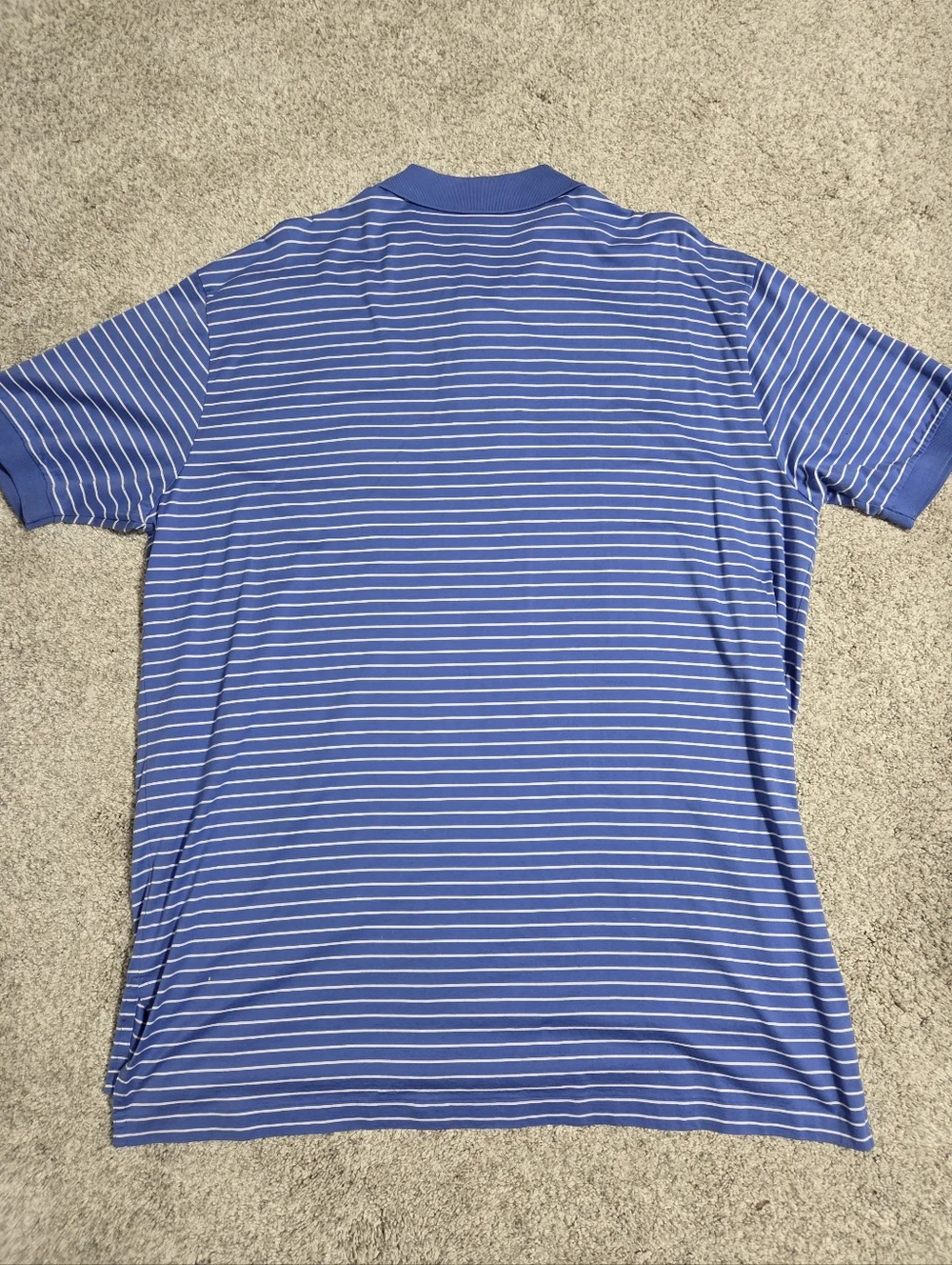 Classic Vintage Polo Ralph Lauren Blue and White Striped Shirt.